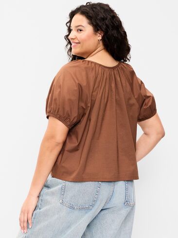 Old Navy Airy Button-Down Top - Coco de mer in Saudi Arabia