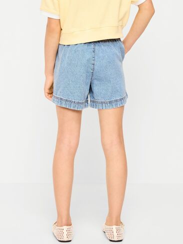 Old Navy High-Waisted Pull-On Jean Shorts for Girls - Medium Wash in Saudi Arabia