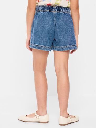 Old Navy High-Waisted Pull-On Jean Shorts for Girls - Dark Wash in Saudi Arabia