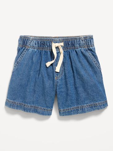 Old Navy High-Waisted Pull-On Jean Shorts for Girls - Dark Wash in Saudi Arabia