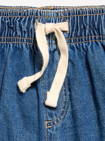 Old Navy High-Waisted Pull-On Jean Shorts for Girls - Dark Wash in Saudi Arabia