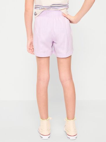 Old Navy High-Waisted Pull-On Twill Shorts for Girls - Lilac Ice in Saudi Arabia