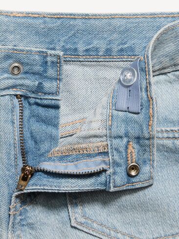 Old Navy Low-Rise Utility Jean Shorts for Girls - Light Wash in Saudi Arabia