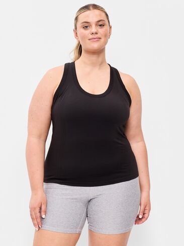 Old Navy Fluid Seamless Fitted Tank Top - Black Jack in Saudi Arabia