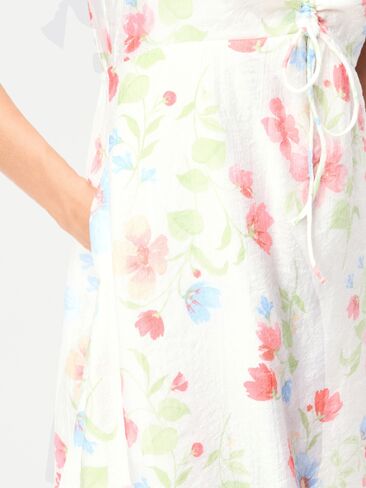 Old Navy Flutter-Sleeve Fit & Flare Mini Dress - White Floral in Saudi Arabia