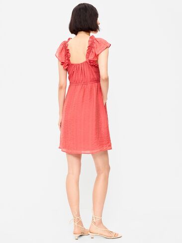 Old Navy Flutter-Sleeve Fit & Flare Mini Dress - Cactus Bloom in Saudi Arabia