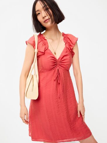 Old Navy Flutter-Sleeve Fit & Flare Mini Dress - Cactus Bloom in Saudi Arabia