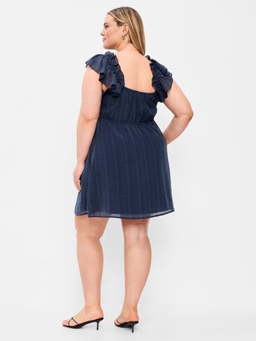 Old Navy Flutter-Sleeve Fit & Flare Mini Dress - Arctic Depth in Saudi Arabia