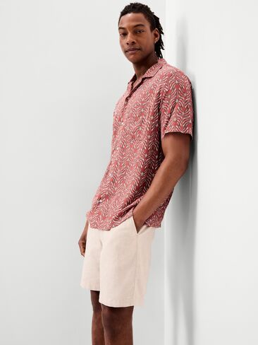 Old Navy Short-Sleeve Camp Shirt - Palms in Saudi Arabia
