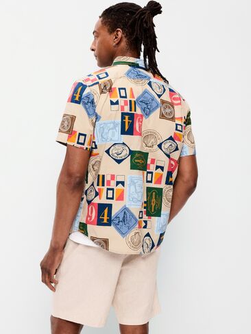 قميص Old Navy كلاسيكي مناسب للاستخدام اليومي - كاكي عتيق in Saudi Arabia