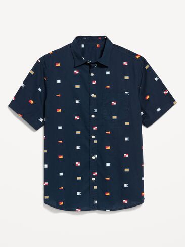 قميص Old Navy كلاسيكي مناسب للاستخدام اليومي - أعلام متعددة in Saudi Arabia
