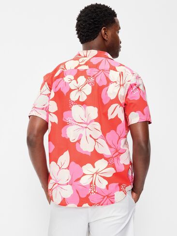 Old Navy Classic Fit Everyday Shirt - PINK HIBISCUS in Saudi Arabia