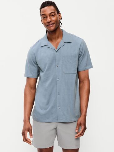 قميص تخييم بأكمام قصيرة من Old Navy - STONEWASH in Saudi Arabia