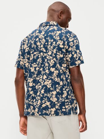 Old Navy Short-Sleeve Camp Shirt - Navy Floral in Saudi Arabia