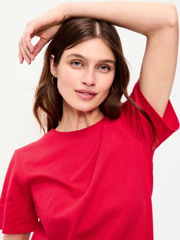 Old Navy Vintage Crew-Neck Mini T-Shirt Dress - Amaryllis in Kuwait