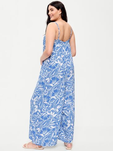 بذلة Old Navy Airy Smocked - زهور زرقاء كبيرة in Saudi Arabia
