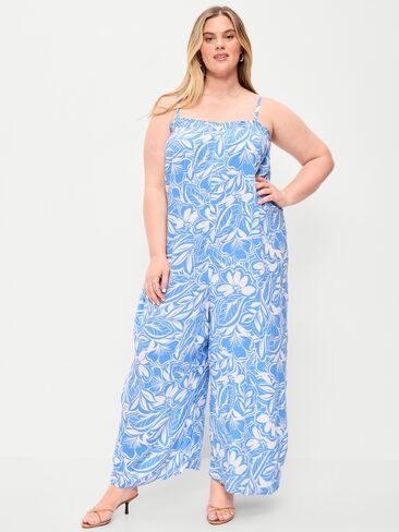 بذلة Old Navy Airy Smocked - زهور زرقاء كبيرة in Saudi Arabia