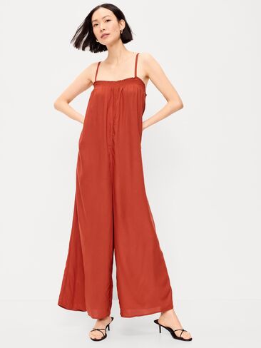Old Navy Airy Smocked-Top Jumpsuit - RUSSET MOON in Saudi Arabia