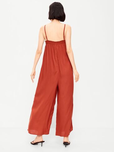 Old Navy Airy Smocked-Top Jumpsuit - RUSSET MOON in Saudi Arabia
