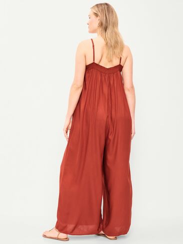 Old Navy Airy Smocked-Top Jumpsuit - RUSSET MOON in Saudi Arabia