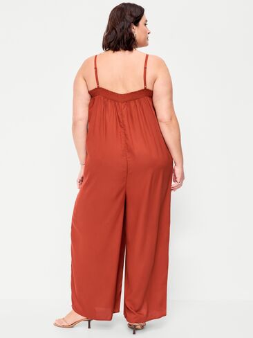 Old Navy Airy Smocked-Top Jumpsuit - RUSSET MOON in Saudi Arabia