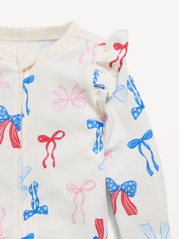 قطعة واحدة للأطفال الرضع ذات حافة مكشكشة وسحاب في الاتجاهين للنوم واللعب من Old Navy - فيونكات in Kuwait