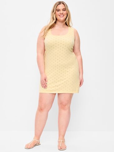 فستان سترة Old Navy SoSoft Lite Pointelle - لون اللوز البارد in Kuwait