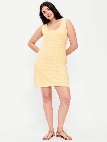 فستان سترة Old Navy SoSoft Lite Pointelle - لون اللوز البارد in Kuwait