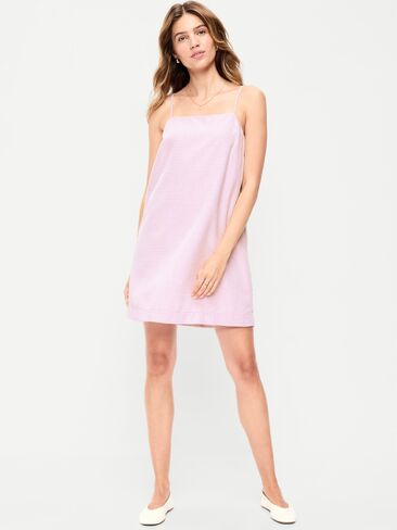 فستان Old Navy Strappy Mini Shift - قماش قطني أرجواني in Saudi Arabia