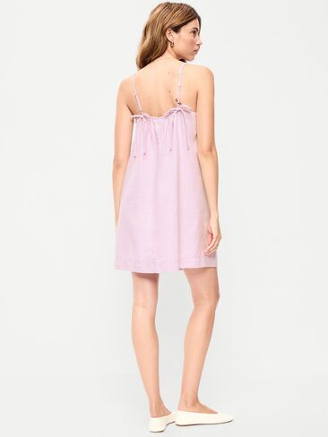 فستان Old Navy Strappy Mini Shift - قماش قطني أرجواني in Saudi Arabia