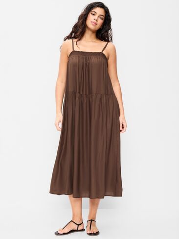 Old Navy Airy Smocked Maxi Dress - Peppercorn in Saudi Arabia