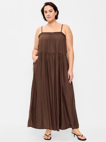 Old Navy Airy Smocked Maxi Dress - Peppercorn in Saudi Arabia