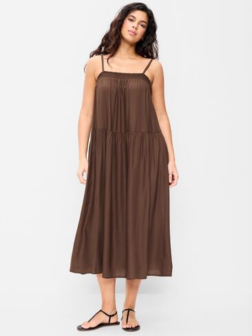 Old Navy Airy Smocked Maxi Dress - Peppercorn in Saudi Arabia