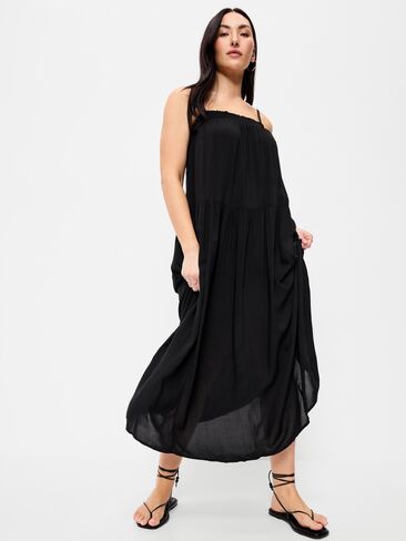 Old Navy Airy Smocked Maxi Dress - Black Jack in Saudi Arabia