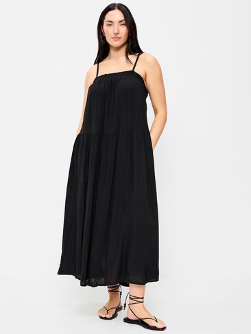 Old Navy Airy Smocked Maxi Dress - Black Jack in Saudi Arabia