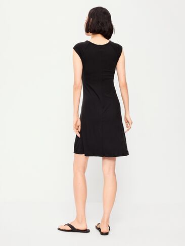 Old Navy Short-Sleeve Scoop-Neck Mini Dress - Black Jack in Saudi Arabia