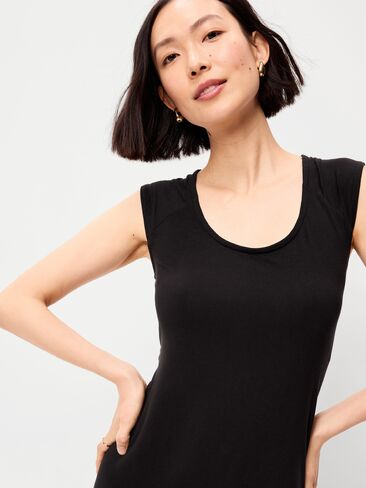 Old Navy Short-Sleeve Scoop-Neck Mini Dress - Black Jack in Saudi Arabia