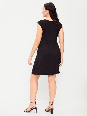 Old Navy Short-Sleeve Scoop-Neck Mini Dress - Black Jack in Saudi Arabia