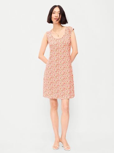 Old Navy Short-Sleeve Scoop-Neck Mini Dress - Red Ditsy in Saudi Arabia