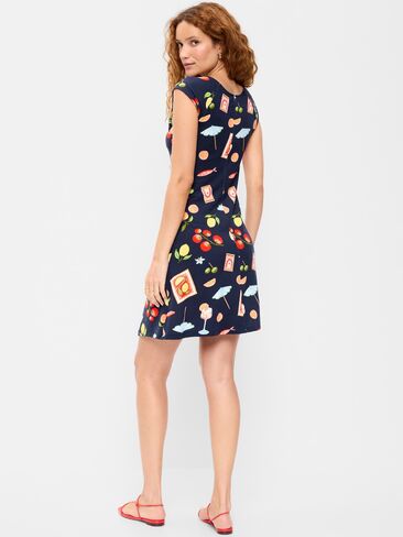 Old Navy Short-Sleeve Scoop-Neck Mini Dress - Mixed Fruit in Saudi Arabia