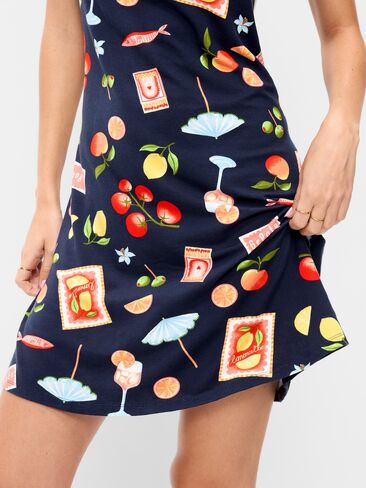 Old Navy Short-Sleeve Scoop-Neck Mini Dress - Mixed Fruit in Saudi Arabia
