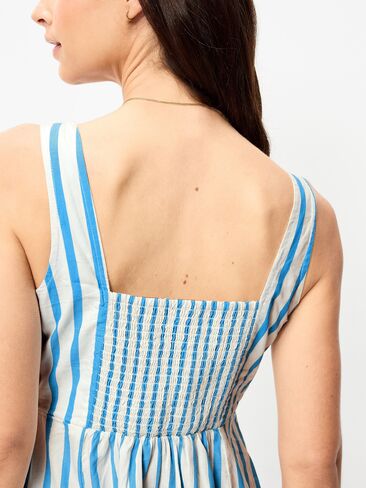 Old Navy Fit & Flare Cami Mini Dress - Blue Stripe in Saudi Arabia