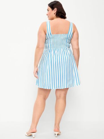 Old Navy Fit & Flare Cami Mini Dress - Blue Stripe in Saudi Arabia