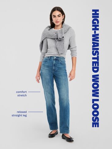 Old Navy High-Waisted Wow Loose Jeans - Calla Lily White in Saudi Arabia
