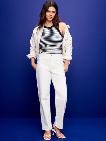 Old Navy High-Waisted Wow Loose Jeans - Calla Lily White in Saudi Arabia