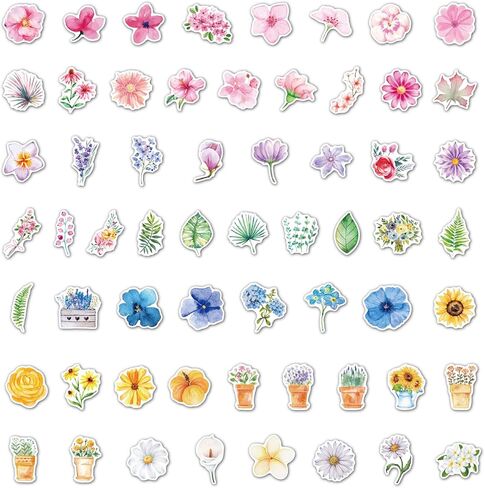 100PCS Leaf PET Stickers, Green Leaf Sticker for Envelopes, Transparent Plant Stickers, Waterproof Sticker for DIY Crafts Water Bottles Journaling Scrapbooking Planner Laptop Phone Decoration in Saudi Arabia