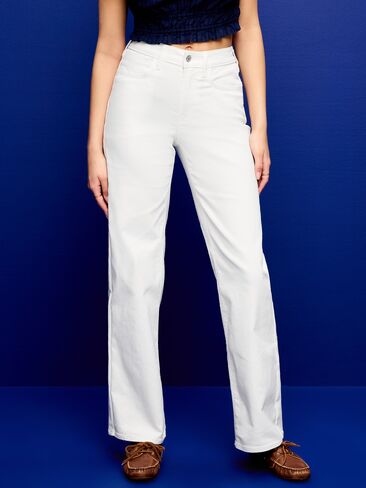 Old Navy High-Waisted Wow Wide-Leg Jeans - Calla Lily White in Saudi Arabia