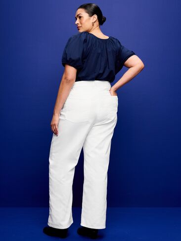 Old Navy High-Waisted Wow Wide-Leg Jeans - Calla Lily White in Saudi Arabia