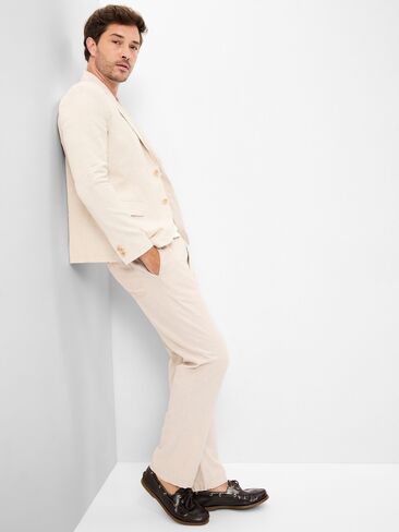 Old Navy Relaxed Unlined Linen-Blend Blazer - A Stone's Throw in Saudi Arabia
