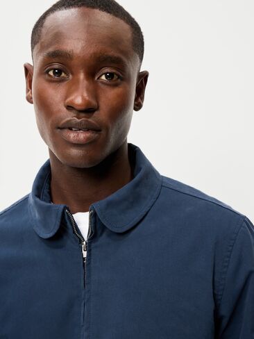 Old Navy Twill Harrington Jacket - Dark Blue in Saudi Arabia